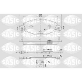Compre Pastilhas de travão da SASIC 6210062 a um preço baixo por 51,04 €