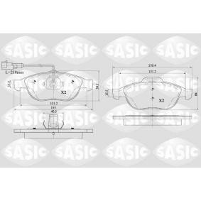 Compre Pastilhas de travão da SASIC 6216089 a um preço baixo por 32,20 €