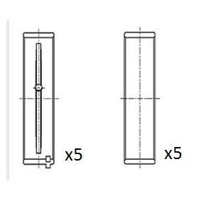 Achetez des Coussinet de vilebrequin FAI AutoParts BM1019-STD à prix pour 18,32 €