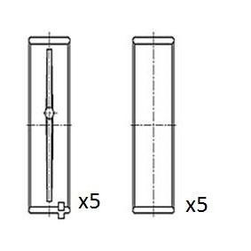 Achetez des Coussinet de vilebrequin FAI AutoParts BM1024-STD à prix pour 22,39 €