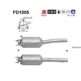 Partikelfilter (DPF) von AS für Doblo Kombi (119_, 223_) günstig online kaufen