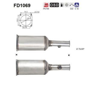 Compre Filtro de partículas da AS FD1069 a um preço baixo por 253,16 €
