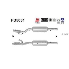 Partikelfilter (DPF) FD5031 von AS günstig für 670,86 € online kaufen