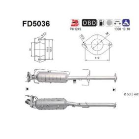 Partikelfilter (DPF) von AS FD5036