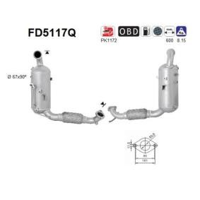 Achetez des Filtre à particules AS FD5117Q à prix pour 714,19 €