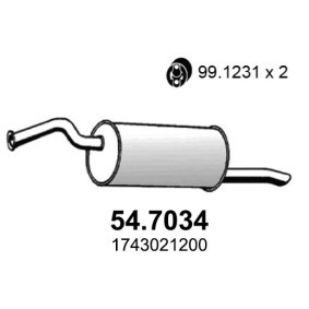 Endschalldämpfer 54.7034 von ASSO günstig für 149,79 € online kaufen