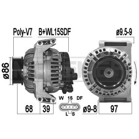 Lichtmaschine 209504 für DAF