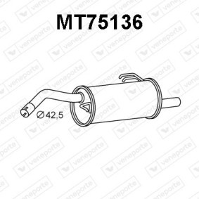 Endschalldämpfer MT75136 von VENEPORTE günstig für 114,56 € online kaufen
