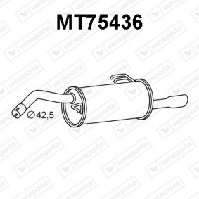 Endschalldämpfer MT75436 von VENEPORTE günstig für 130,41 € online kaufen