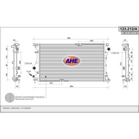 Achetez des Radiateur du moteur AHE 123.212/A à prix pour 210,91 €