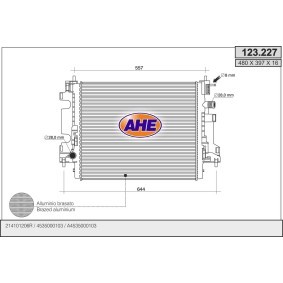 Acquista Radiatore motore da AHE 123.227 a buon mercato per soli 153,11 €