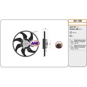 Kühlerlüfter 321.106 von AHE günstig für 149,38 € online kaufen