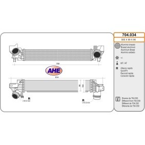 Achetez des Intercooler AHE 704.034 à prix pour 217,89 €