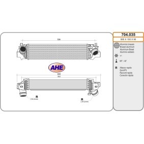 Achetez des Intercooler AHE 704.035 à prix pour 240,21 €