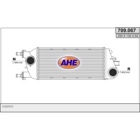 Kjøp Intercooler av AHE 709.067 til den lave prisen 2222,58 NOK
