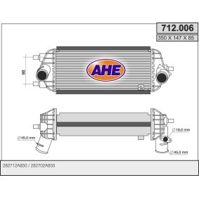 Köp Intercooler av AHE 712.006 till det låga priset 2521,34 kr