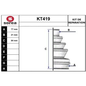 Köp Bälgsats, drivaxel av SERA KT419 till det låga priset 138,31 kr