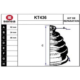 Köp Bälgsats, drivaxel av SERA KT436 till det låga priset 157,07 kr