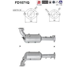NISSAN Partikelfilter (DPF) von AS