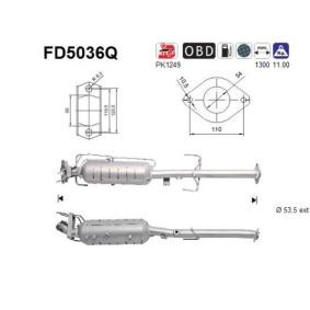 MAZDA Partikelfilter (DPF) von AS