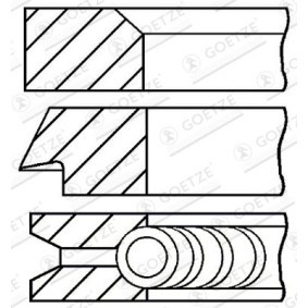 Acquista Kit fasce elastiche da GOETZE ENGINE 08-283900-00 a buon mercato per soli 14,63 €