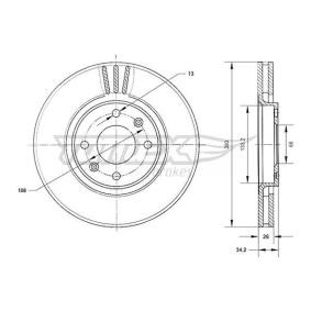 Bremsscheibe von TOMEX brakes