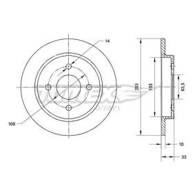 Bremsscheibe von TOMEX brakes