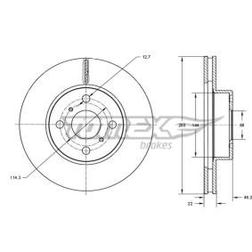 Bremsscheibe TX 70-72