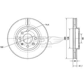 Bremsscheibe von TOMEX brakes
