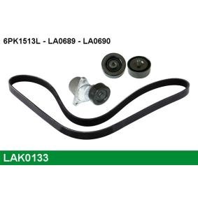 Achetez des Jeu de courroies trapézoïdales à nervures LUCAS LAK0133 à prix pour 63,76 €