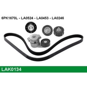 Achetez des Jeu de courroies trapézoïdales à nervures LUCAS LAK0134 à prix pour 78,17 €
