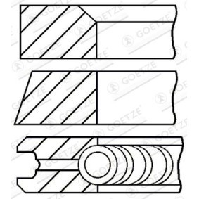 Comprar Juego de aros de pistón de GOETZE ENGINE 08-325700-00 a bajo precio de 27,36 €