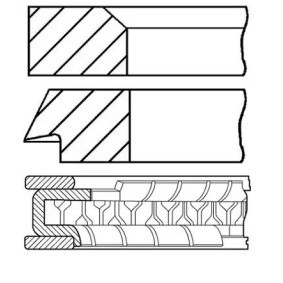 Achetez des Jeu de segments de pistons GOETZE ENGINE 08-404100-00 à prix pour 20,39 €