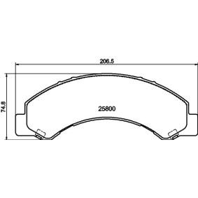 Achetez des Plaquettes de frein HELLA 8DB 355 037-711 à prix pour 68,31 €