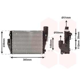 Achetez des Intercooler VAN WEZEL 09004317 à prix pour 107,88 €