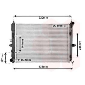 Achetez des Radiateur du moteur VAN WEZEL 27002288 à prix pour 213,72 €