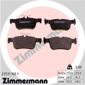 Comprar Juego de pastillas de freno de ZIMMERMANN 22531.160.1 a bajo precio de 51,21 €