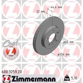 Comprar Disco de freno de ZIMMERMANN 600.3259.20 a bajo precio de 56,21 €
