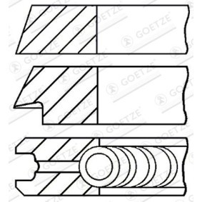 Achetez des Jeu de segments de pistons GOETZE ENGINE 08-501200-00 à prix pour 47,43 €