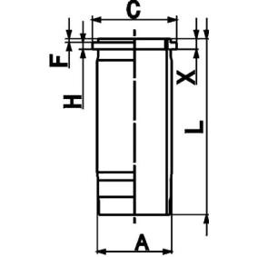 Köp Cylinderfoder av KOLBENSCHMIDT 89936110 till det låga priset 916,49 kr