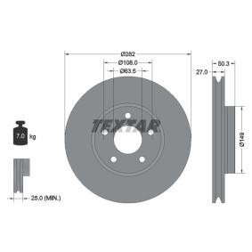 Achetez des Disque de frein TEXTAR 92303405 à prix pour 60,26 €
