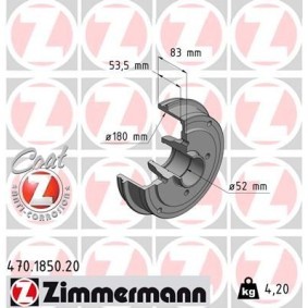 Bremstrommel von ZIMMERMANN