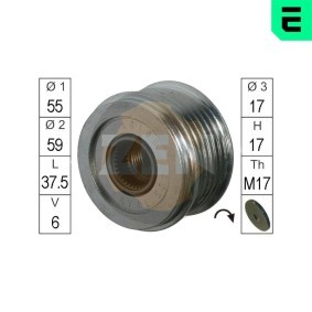 Achetez des Poulie d'alternateur de chez ERA en ligne pour Lancer VII Berline (CS_A, CT_A) à prix modérés