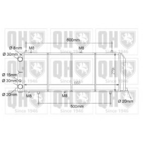 Achetez des Radiateur du moteur QUINTON HAZELL QER1001 à prix pour 107,61 €