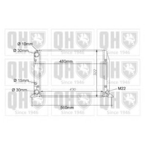 Achetez des Radiateur du moteur QUINTON HAZELL QER1005 à prix pour 84,91 €