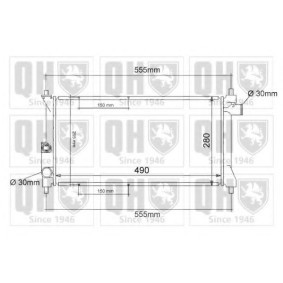 Achetez des Radiateur du moteur QUINTON HAZELL QER1012 à prix pour 104,15 €