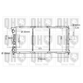 Achetez des Radiateur du moteur QUINTON HAZELL QER1076 à prix pour 227,02 €