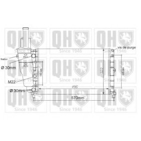 Achetez des Radiateur du moteur QUINTON HAZELL QER1091 à prix pour 83,16 €