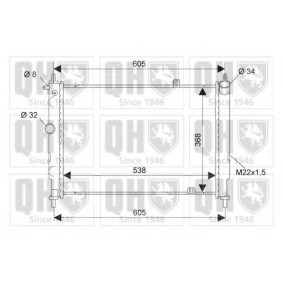 Achetez des Radiateur du moteur QUINTON HAZELL QER1234 à prix pour 121,49 €