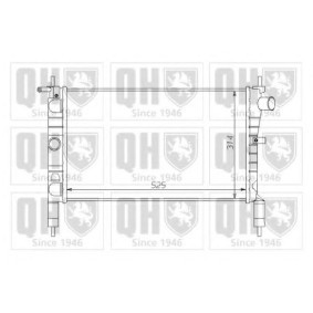 Achetez des Radiateur du moteur QUINTON HAZELL QER1243 à prix pour 67,22 €